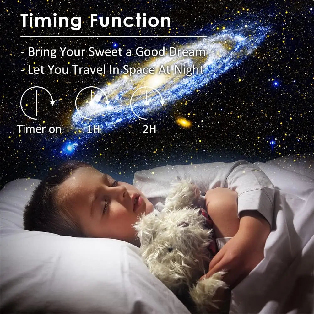 360° Rotating Star Projector Night Light with 13 Projection Discs – Galaxy & Starry Sky Mood Light