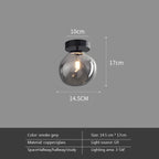 Modern Glass LED Ceiling Light with E27 Fitting – Design Lighting for Living Room, Bedroom & Kitchen