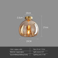 Modern Glass LED Ceiling Light with E27 Fitting – Design Lighting for Living Room, Bedroom & Kitchen