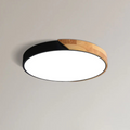 Scandinavian Round Wooden LED Ceiling Light – Modern Design, 23 or 30 cm
