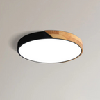 Scandinavian Round Wooden LED Ceiling Light – Modern Design, 23 or 30 cm