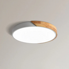 Scandinavian Round Wooden LED Ceiling Light – Modern Design, 23 or 30 cm