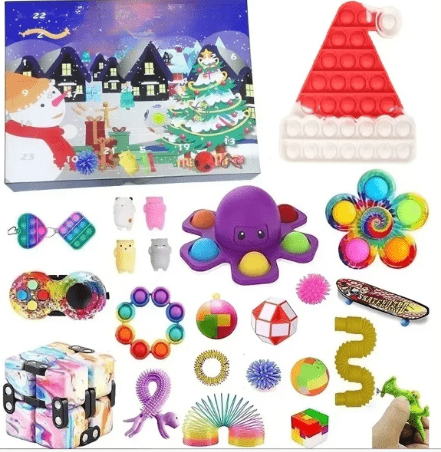 Sensory Toy Advent Calendar for Kids with Christmas Themes 2026