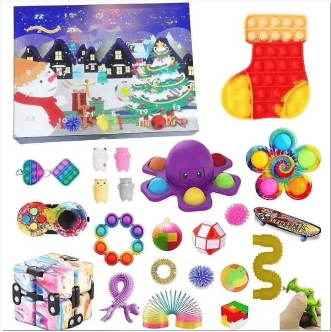 Sensory Toy Advent Calendar for Kids with Christmas Themes 2026