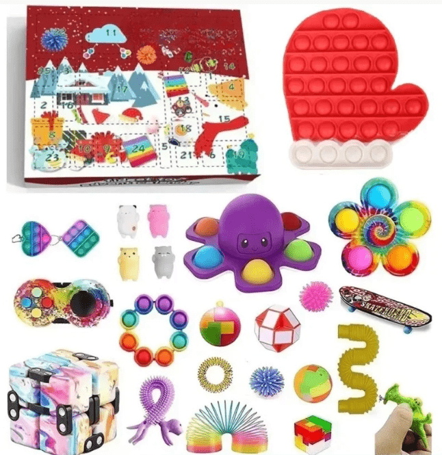 Sensory Toy Advent Calendar for Kids with Christmas Themes 2026