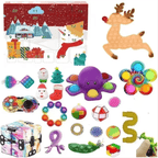 Sensory Toy Advent Calendar for Kids with Christmas Themes 2026