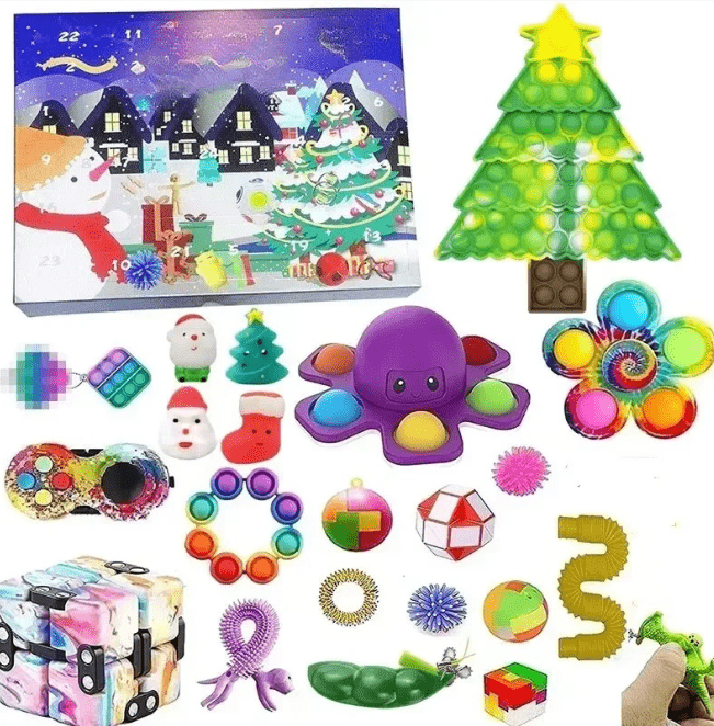 Sensory Toy Advent Calendar for Kids with Christmas Themes 2026