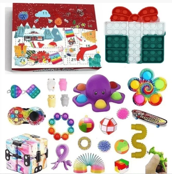 Sensory Toy Advent Calendar for Kids with Christmas Themes 2026