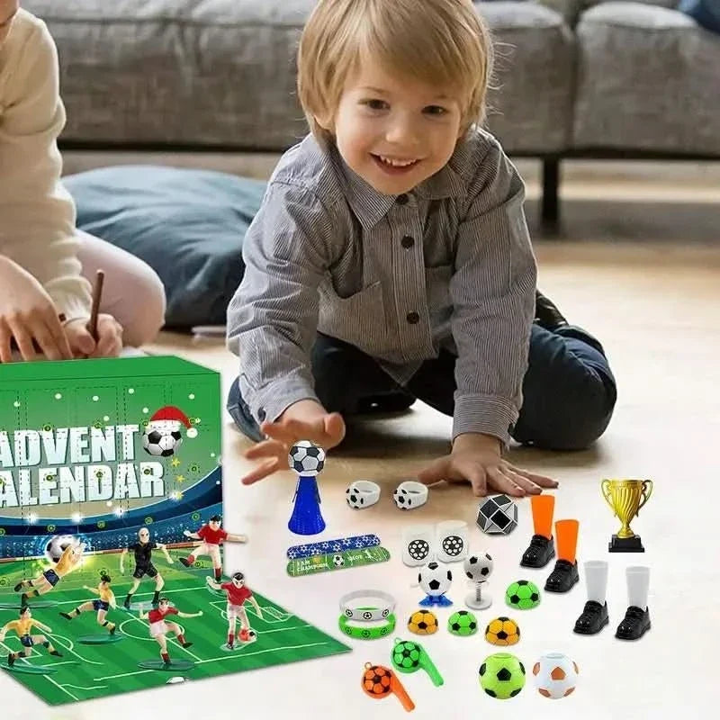Kickora | Football Advent Calendar for Kids with 24 Stadium Building Pieces