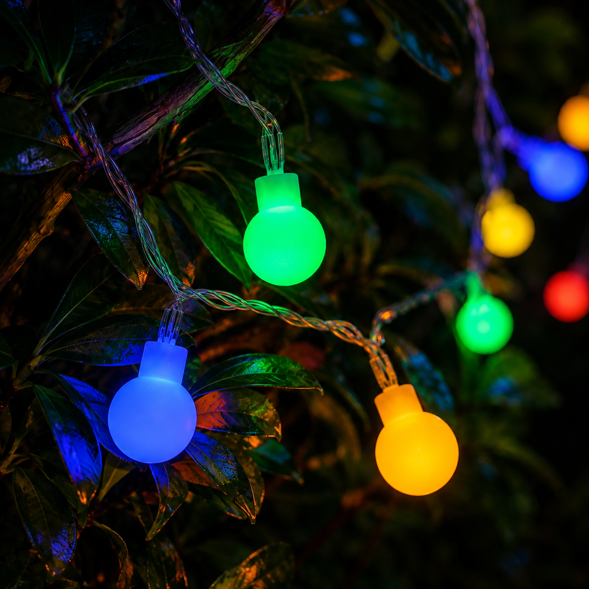 Mood String Lights with 20 LED Bulbs, 3 m – Warm White Party Lighting for Indoor & Outdoor Decoration