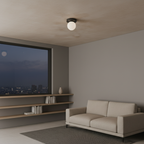 Glass Globe Wall & Ceiling Light with Coloured Disc – 12 × 10 cm, G9 LED, 3000K Warm White, Hardwired