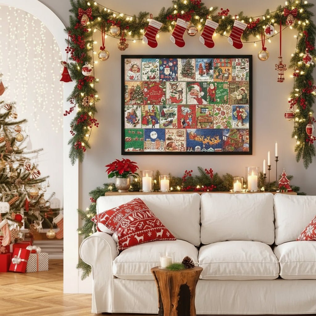 Puzzvent | Jigsaw Puzzle Advent Calendar with 1000 Pieces and Christmas Scene