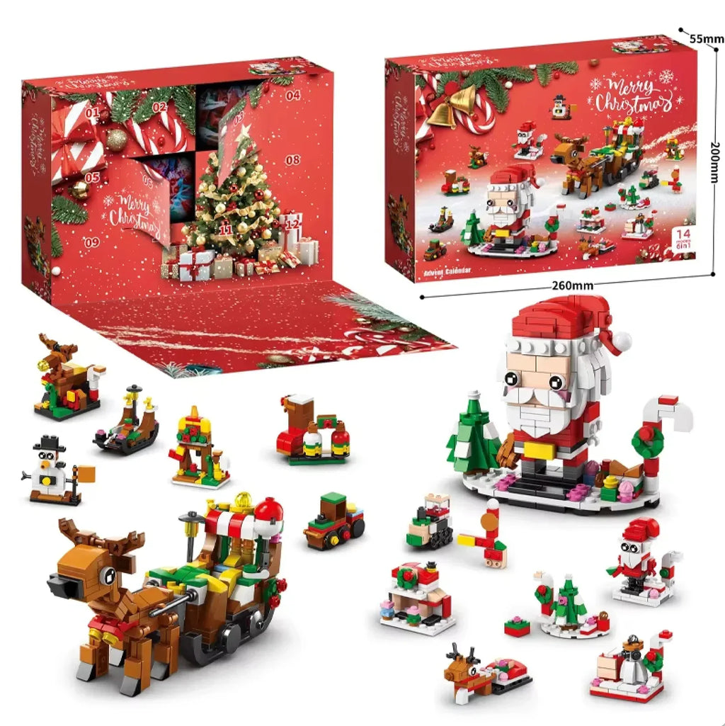 Christmas Building Blocks Advent Calendar XXL with 12 Large Model Kits 2026