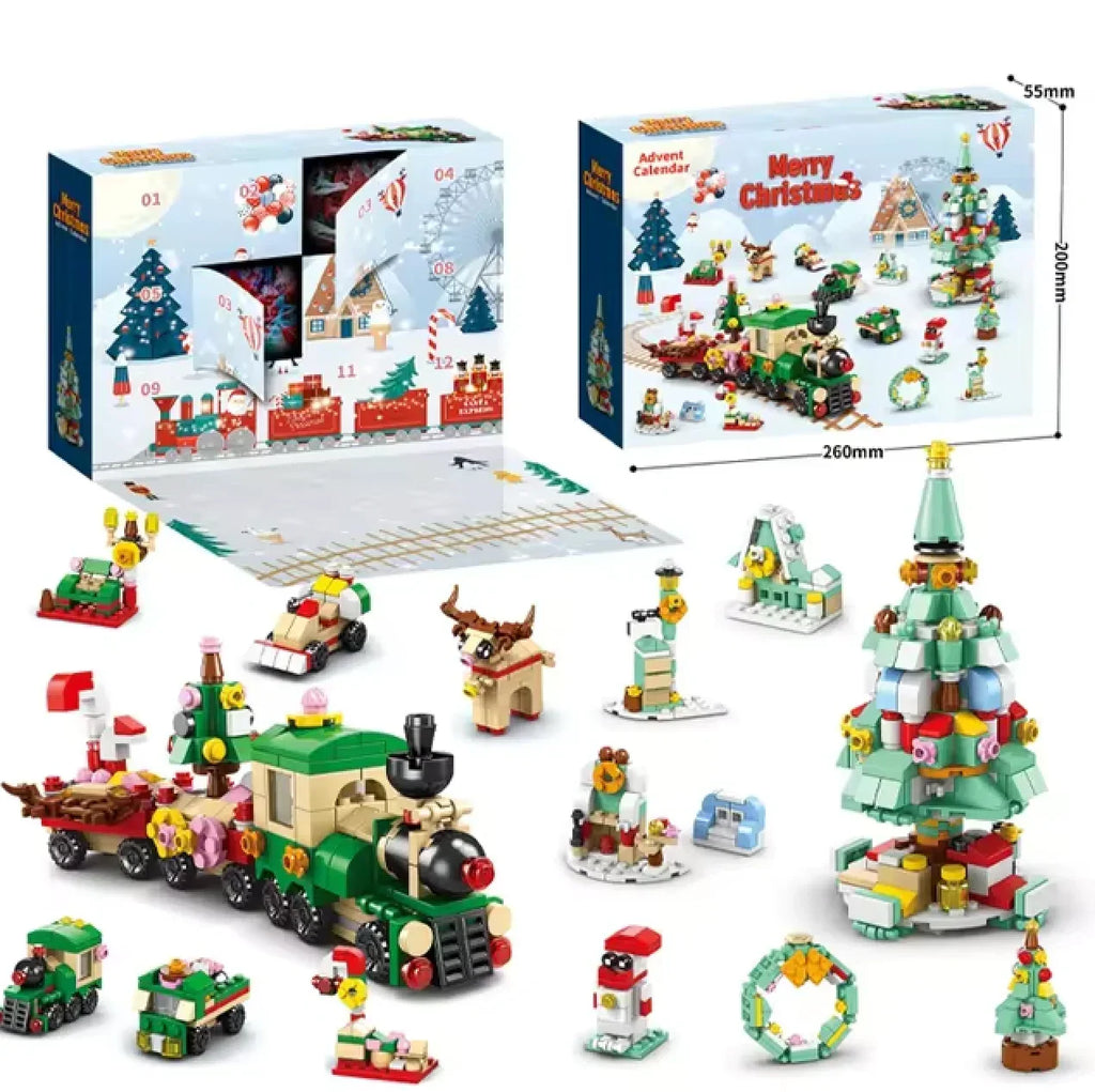 Christmas Building Blocks Advent Calendar XXL with 12 Large Model Kits 2026