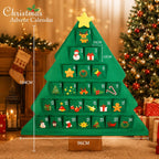 Fillable Fabric Christmas Tree Advent Calendar with 24 Pockets, Empty 2026