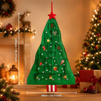 Fillable Fabric Christmas Tree Advent Calendar with 24 Pockets, Empty 2026