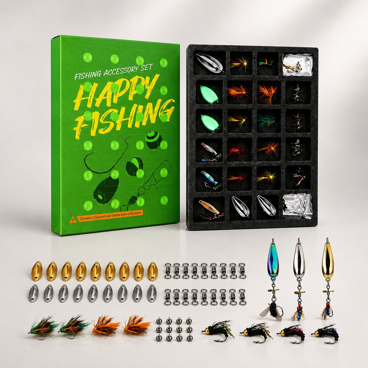 Fishing Advent Calendar with 24 Lures, Spinners and Tackle 2026