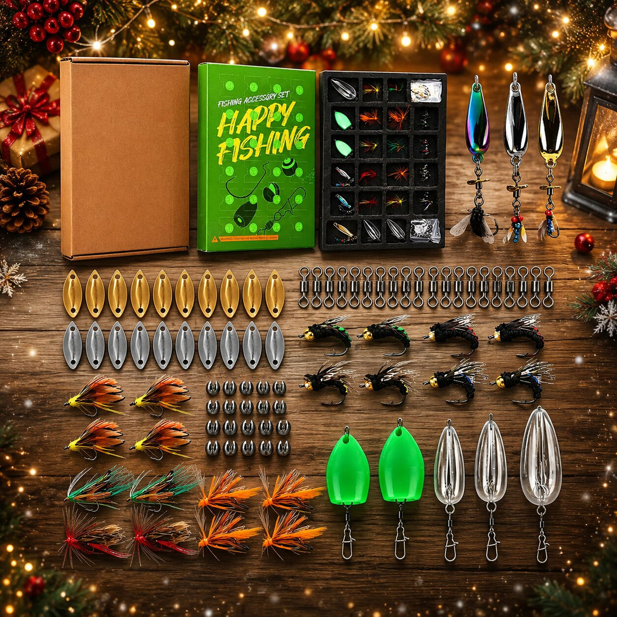 Fishing Advent Calendar with 24 Lures, Spinners and Tackle 2026