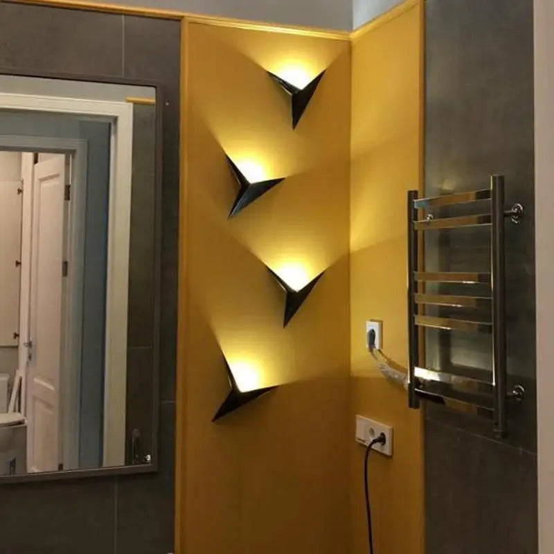 Star Design LED Wall Light – Scandinavian Aluminium & Acrylic, 3W, Mood Light for Living Room & Kids’ Room