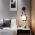 Teardrop Design Wall Light – Aluminium & Acrylic LED, G9, 12W, Gold or Black, for Living Room & Bedroom
