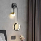 Scandinavian Black Aluminium LED Wall Light – Dimmable, Modern Design, 48 cm