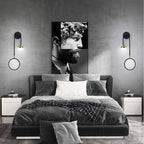 Scandinavian Black Aluminium LED Wall Light – Dimmable, Modern Design, 48 cm