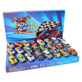 Car Advent Calendar with 24 Metal Toy Cars 2026