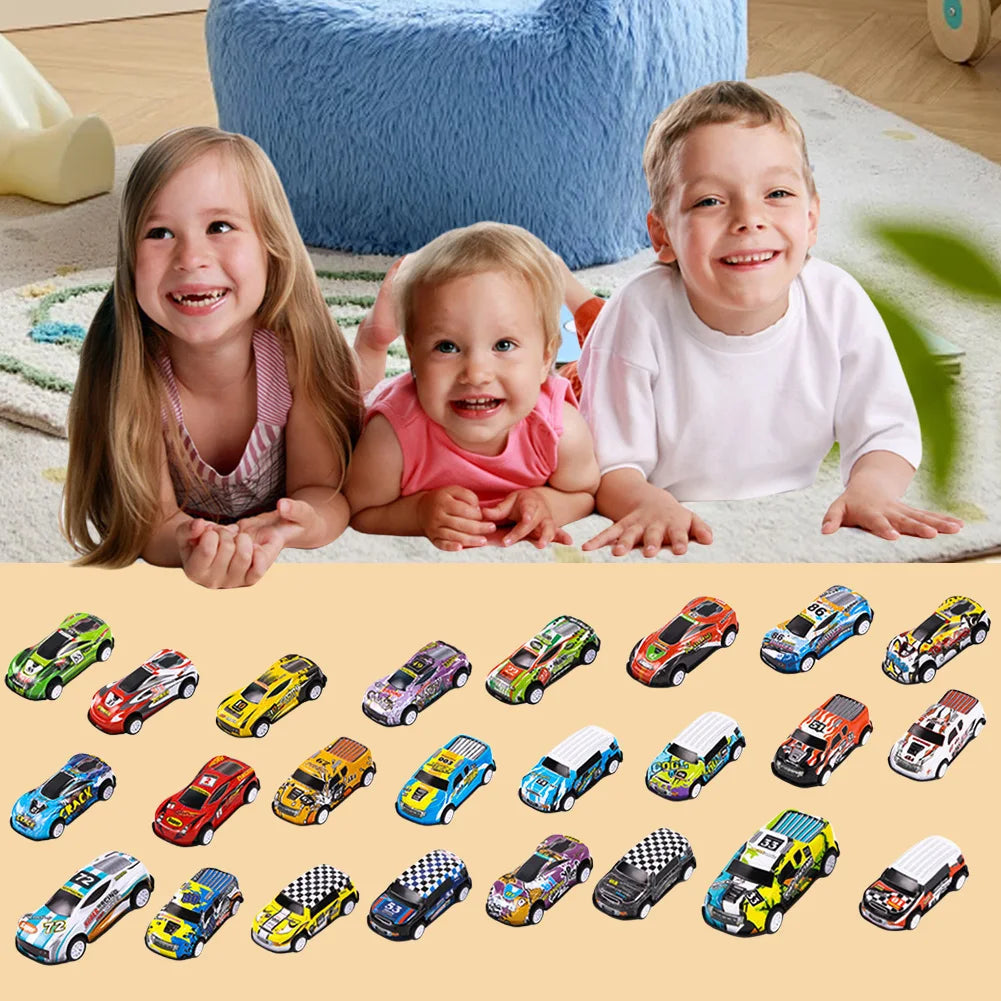 Car Advent Calendar with 24 Metal Toy Cars 2026