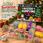 Dumplo | Kids Advent Calendar with 24 Squishy Squeeze Toys