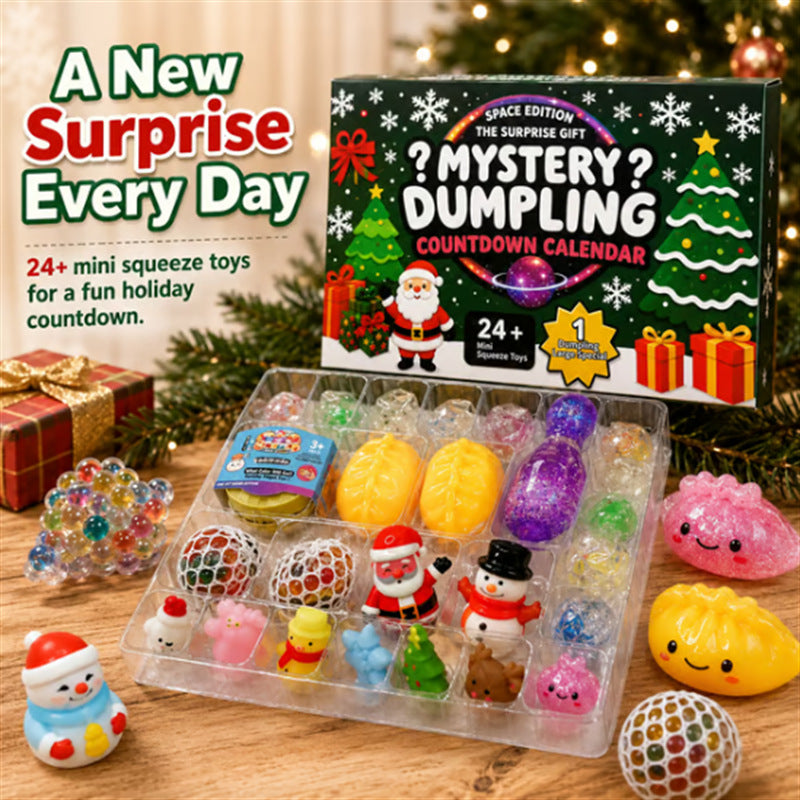 Dumplo | Kids Advent Calendar with 24 Squishy Squeeze Toys