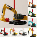 Digger Advent Calendar with 24 Acrylic Construction Vehicle Ornaments 26 cm 2026
