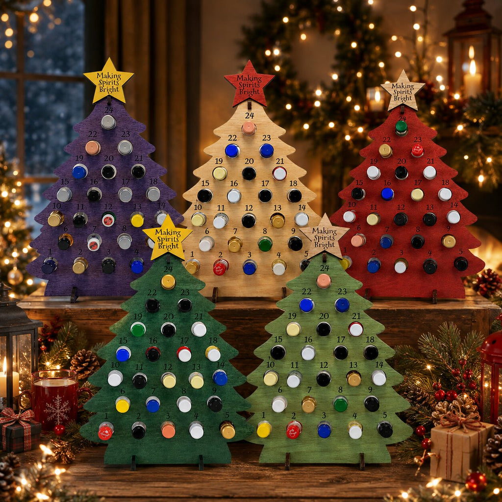 Fill Your Own Wooden Beer Advent Calendar Christmas Tree for 24 Mini Bottles 2026