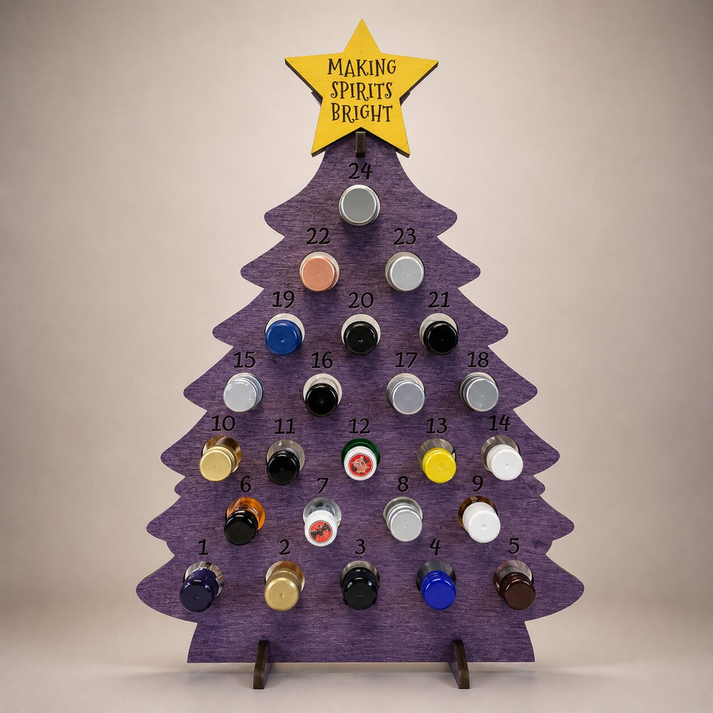Fill Your Own Wooden Beer Advent Calendar Christmas Tree for 24 Mini Bottles 2026