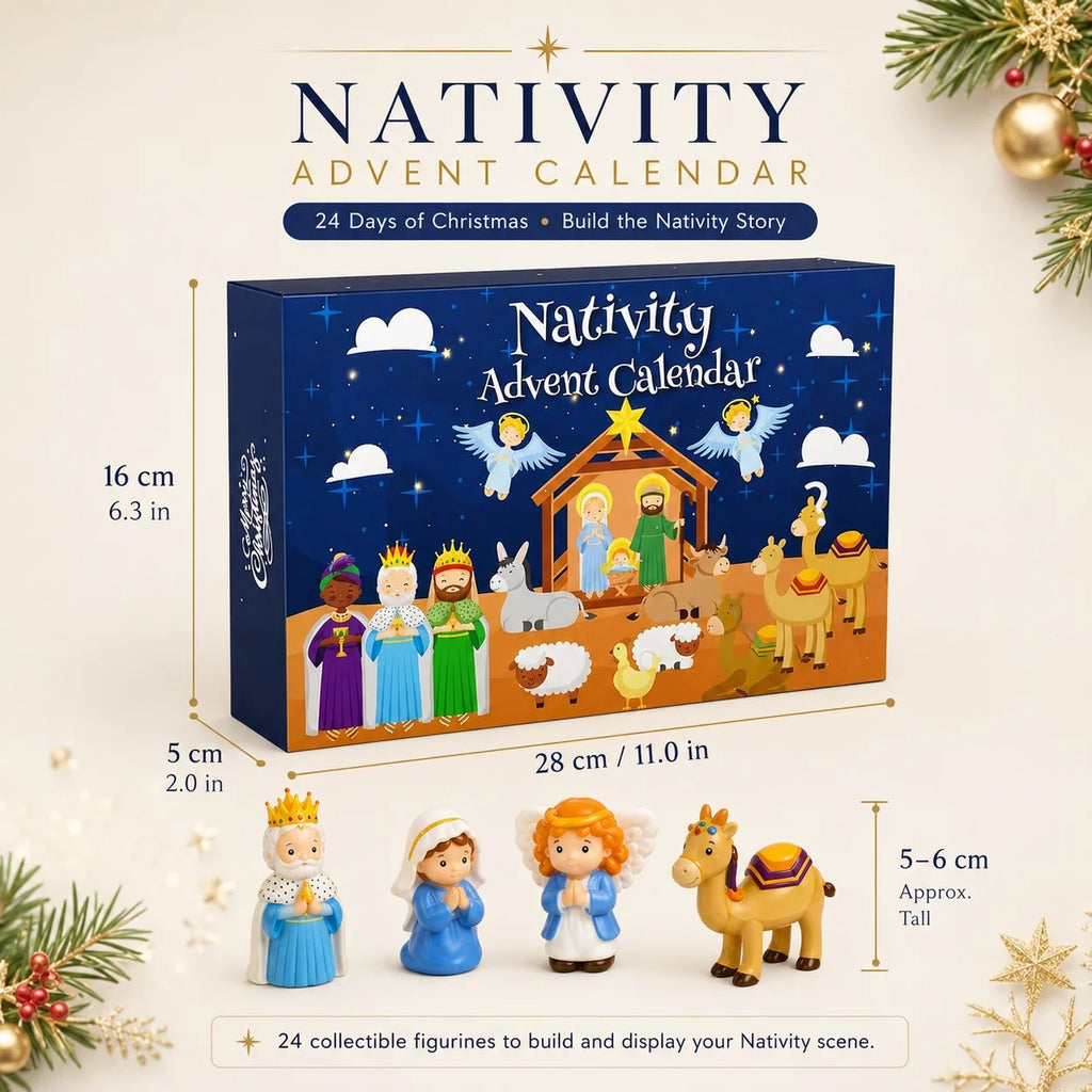 Navielle | Nativity Advent Calendar for Kids with 25 Nativity Figures