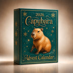Capybara Advent Calendar with 24 Decorative PVC Capybara Pieces 2026