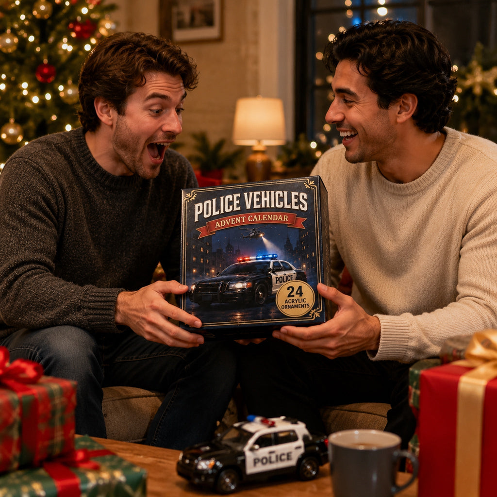 Police Advent Calendar with 24 Toy Police Vehicles 2026