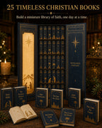 Christian Mini Book Ornament Advent Calendar with 25 Miniature Books 2026