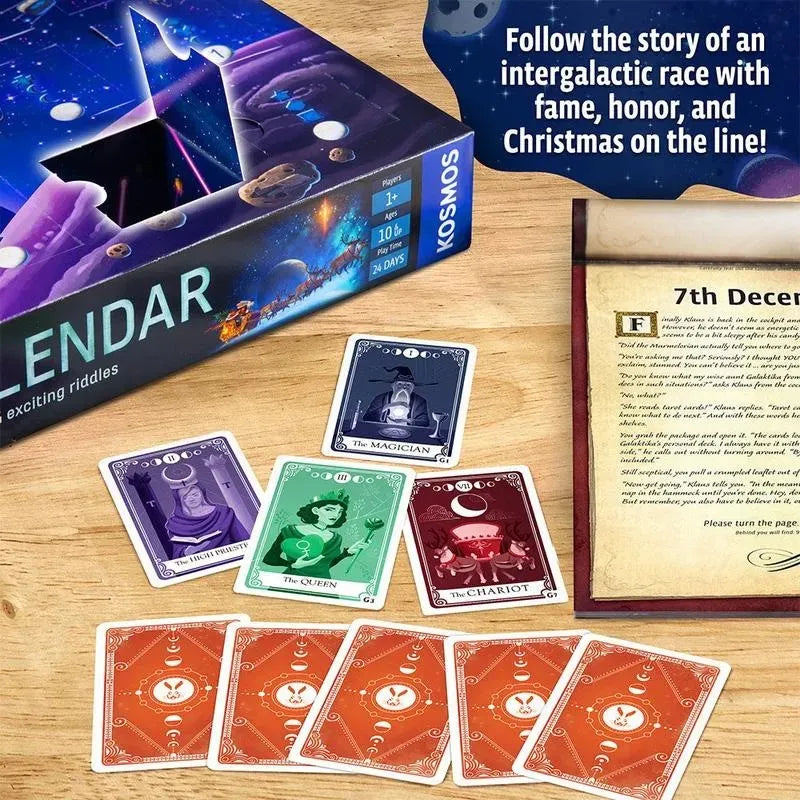 Escape Room Advent Calendar with 24 Space Puzzle Compartments 2026