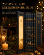 Christian Mini Book Ornament Advent Calendar with 25 Miniature Books 2026