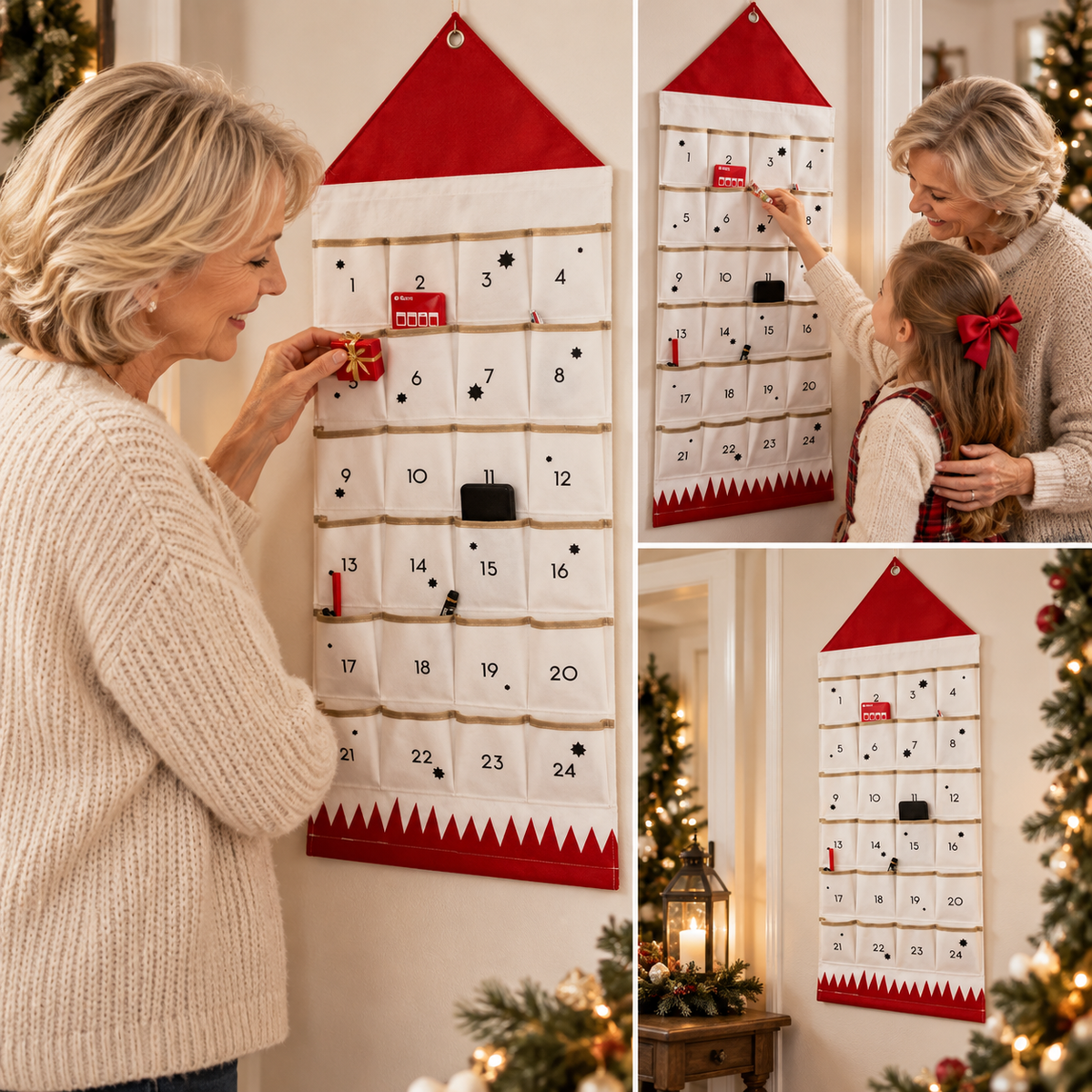 Fillora | Fillable Fabric Advent Calendar with 24 Pockets