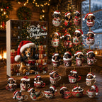 Dachshund Ornament Advent Calendar with 24 Flat Plastic Dachshund Figures 2026