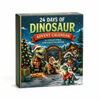 Dino Acrylic Advent Calendar with 24 Flat Dinosaur Figures 2026