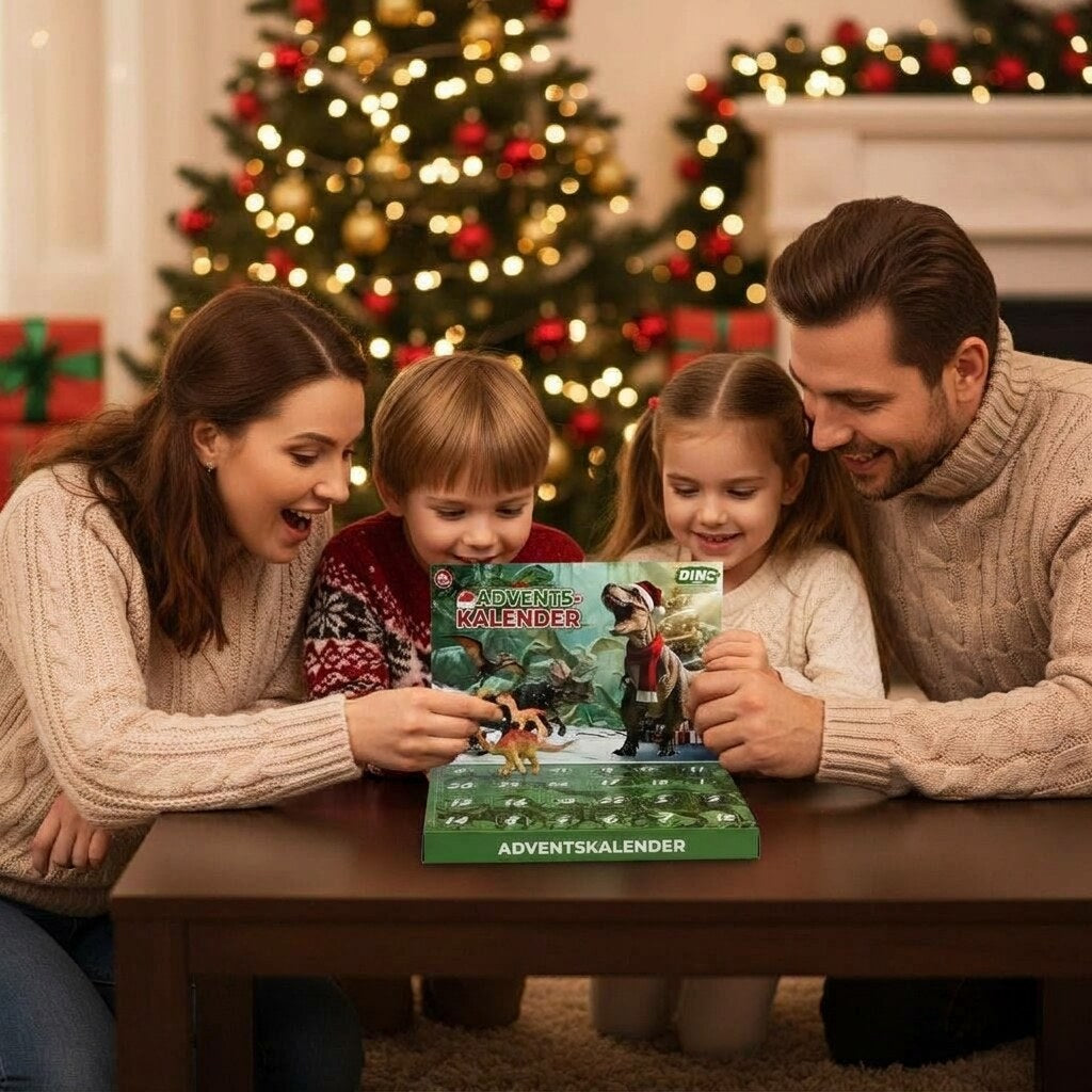 Dinosaur Advent Calendar with 24 Dino Figures, Fossil Models and Glow Dinos 2026