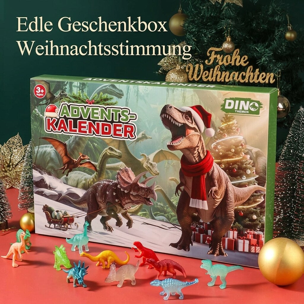 Dinosaur Advent Calendar with 24 Dino Figures, Fossil Models and Glow Dinos 2026