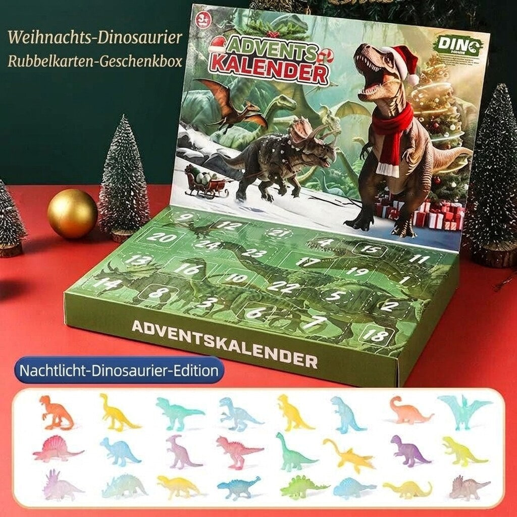 Dinosaur Advent Calendar with 24 Dino Figures, Fossil Models and Glow Dinos 2026