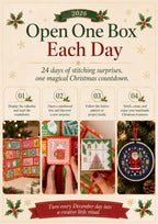Cross Stitch Advent Calendar with 24 Daily Boxes of Needlework Supplies 2026