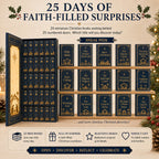 Christian Mini Book Ornament Advent Calendar with 25 Miniature Books 2026