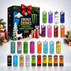 Energy Drink Can Design Advent Calendar with 24 Flat Decorative Pieces 2026