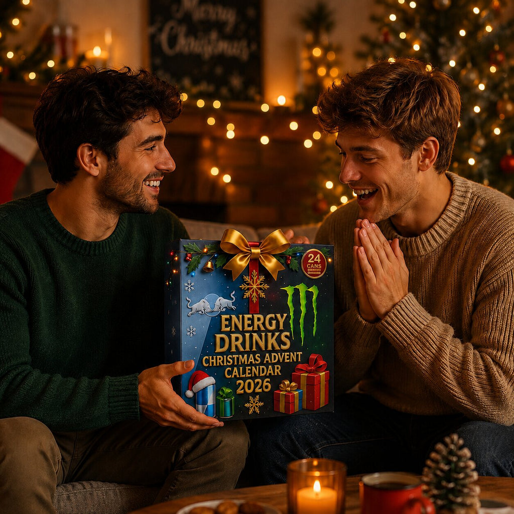 Energy Drink Can Design Advent Calendar with 24 Flat Decorative Pieces 2026