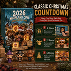 Zottelia | Highland Cow Figure Advent Calendar with 24 PVC Figures 2026
